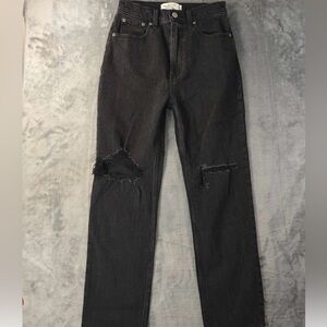 Abercrombie and fitch The Ankle Straight Ultra High Rise